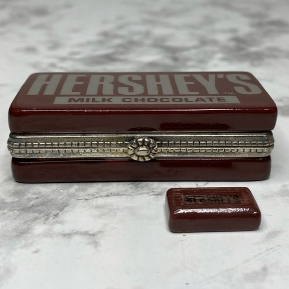 Rare Hershey’s Chocolate Bar Porcelain Hinged Trinket Box Midwest of Cannon Fall - Picture 3 of 16